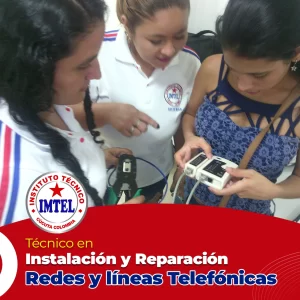 tecnico en instalacion de redes y lineas telefonicas imtel